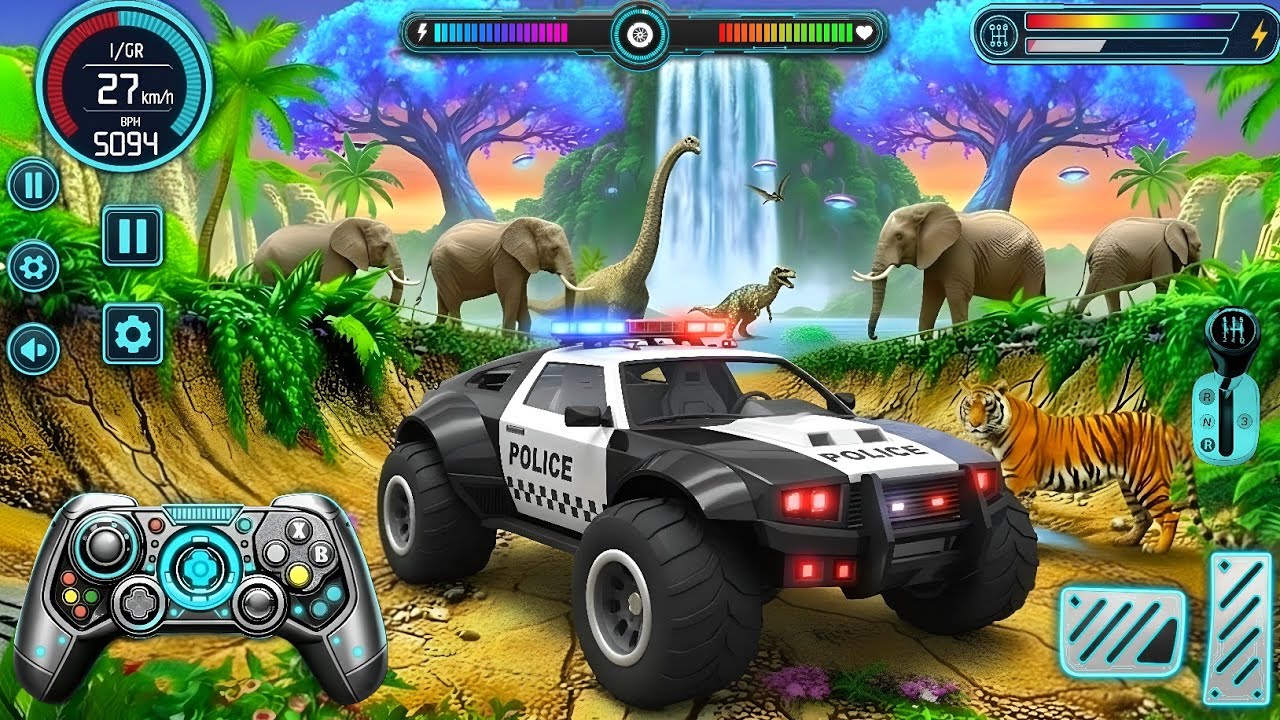 High-Speed Monster police Truck Mega Ramp 2026 🚚 | Impossible Jumps & Brutal Stunts | Android