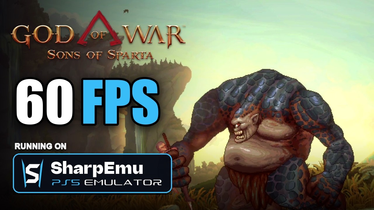 God of War: Sons of Sparta running at 60 FPS on PC | SharpEmu PS5 Emulator