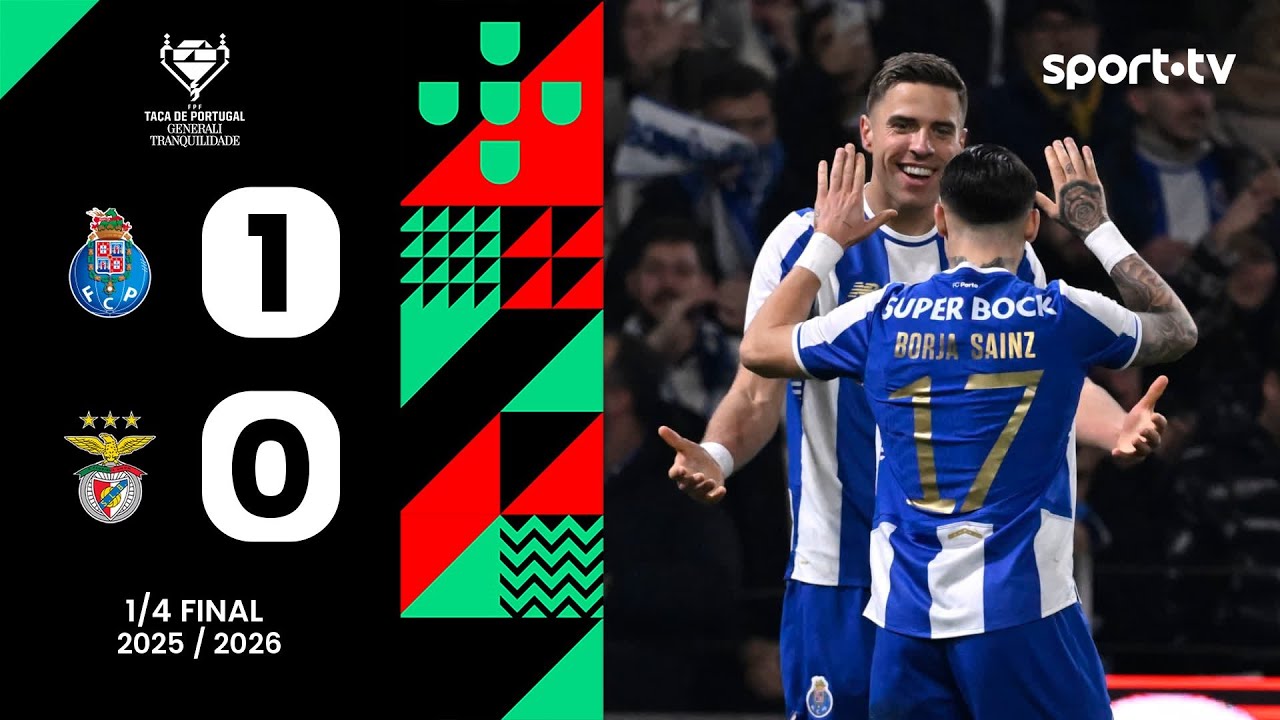 Resumo: FC Porto 1-0 Benfica - Taça de Portugal | sport tv