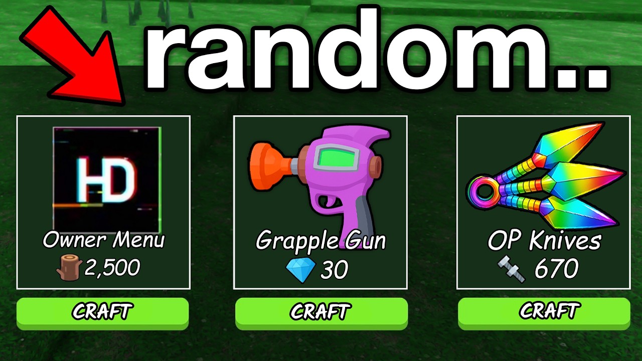 99 Nights in the Forest, But The Crafting Table is RANDOM!