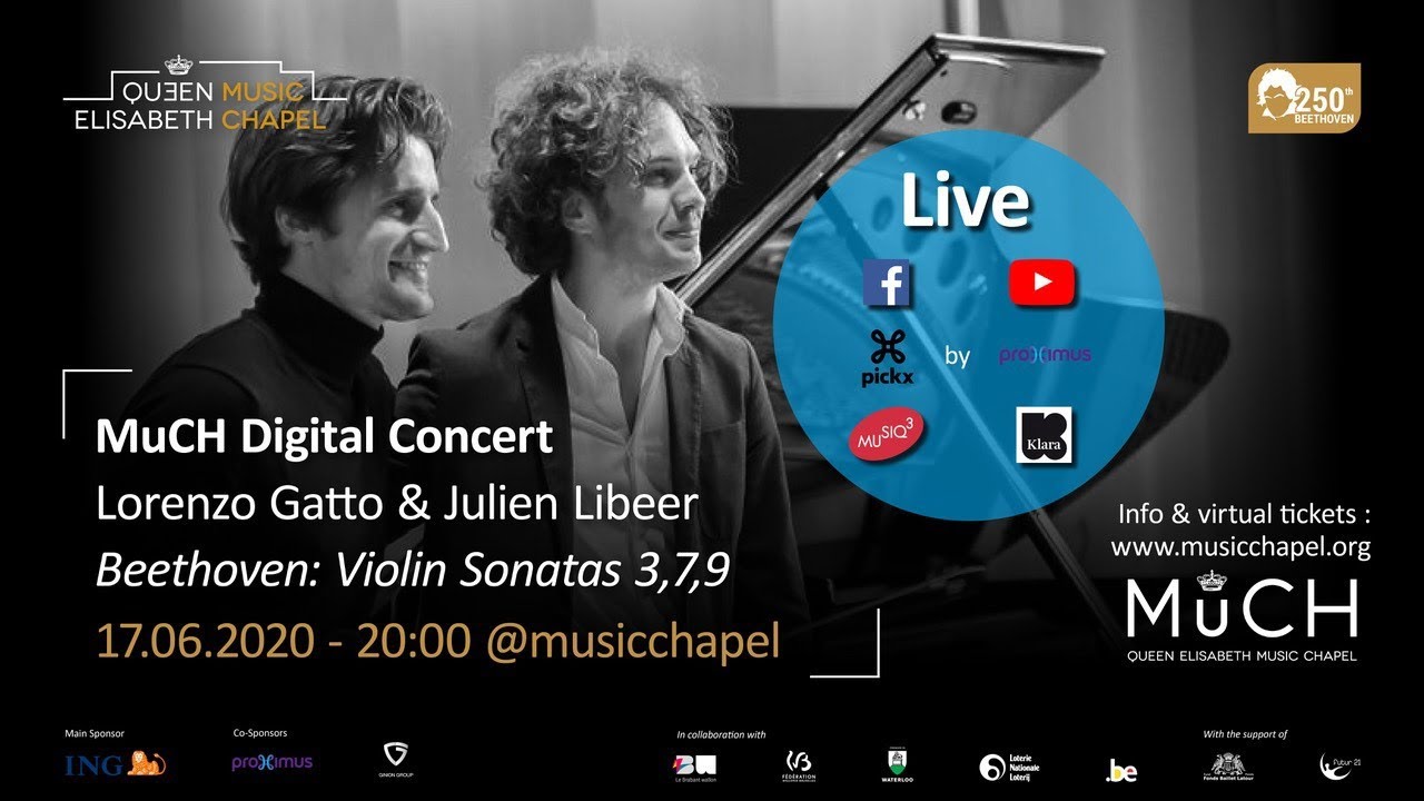 MuCH Digital Concert - Lorenzo Gatto & Julien Libeer - Beethoven Violin Sonatas