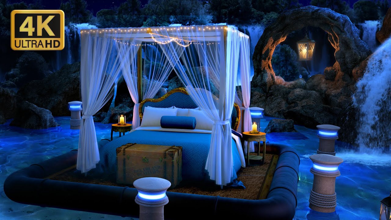 Drifting Off to Sleep - Fall asleep on a raft bed surrounded by waterfalls