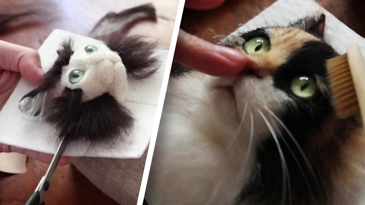 Artist&rsquo;s 3D Cat Portraits Look Like Real Animals