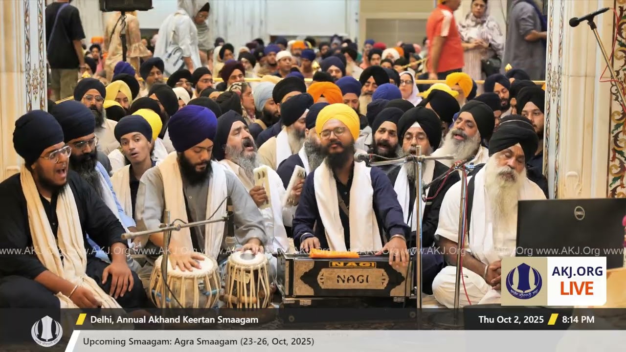 037 Delhi 2Oct2025 ThuEve Akhand Keertan Bhai Sukhvinder Singh Jee Delhi