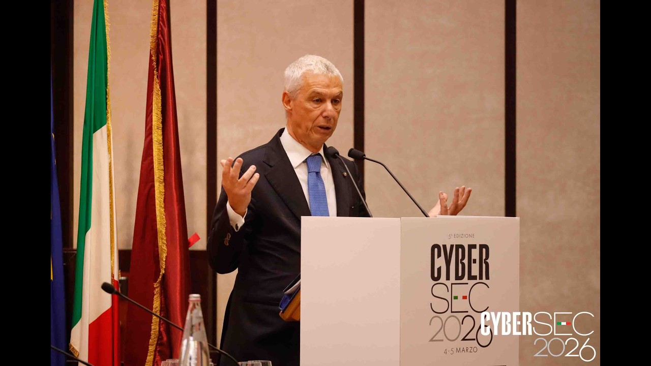 CyberSEC2026, l'intervento di Vittorio Rizzi (Direttore Generale, DIS)