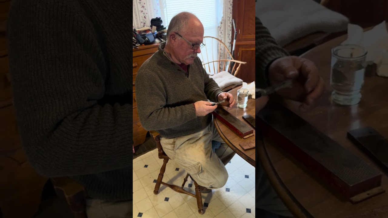 Sharpening a Due  Buoi Grafting Knife