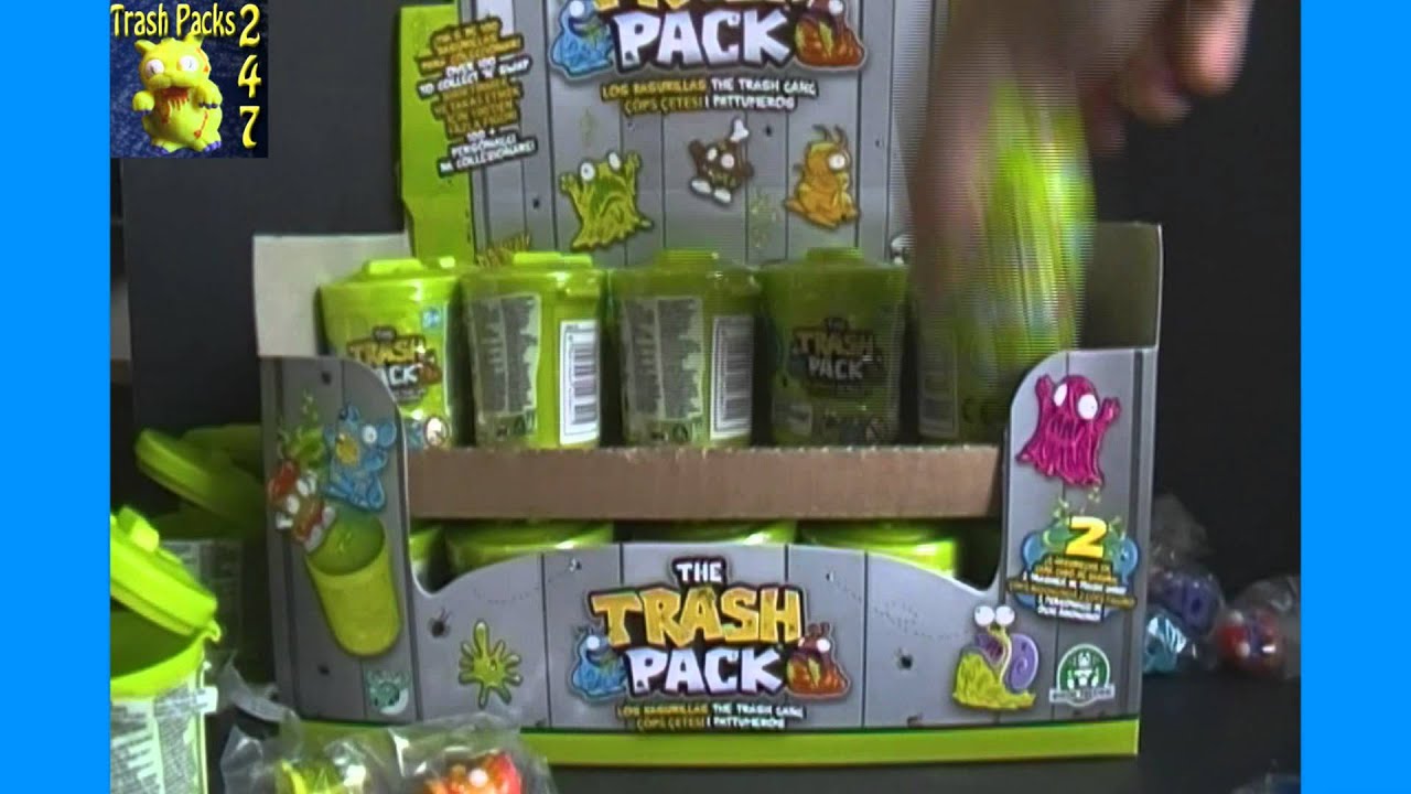 Opening a Box of Trash Pack Series 1 2-Pack Bins Part 1