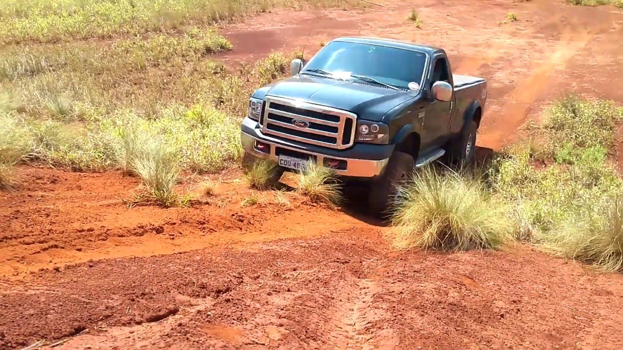 Ensinando a usar a tração da F250 4x4