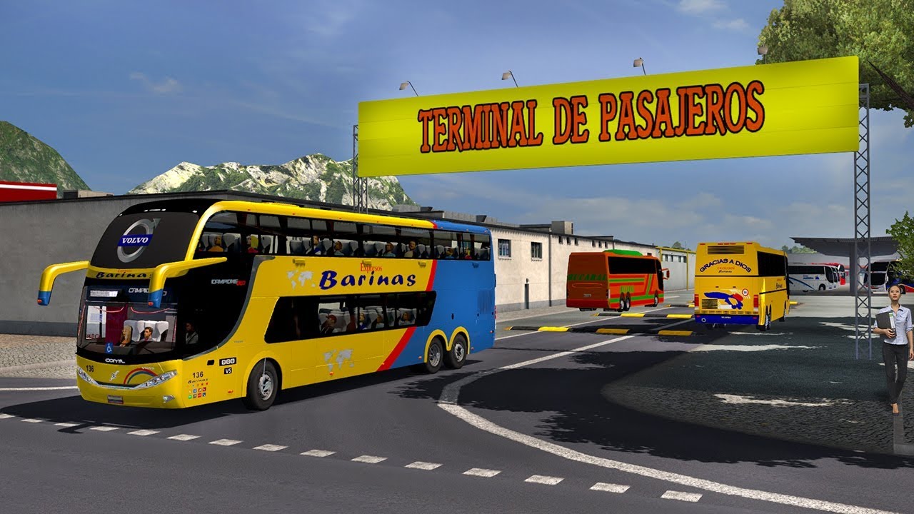 BARINAS VENEZUELA Bus Comil Campione DD Volvo 8x2 Terminal De Pasajeros
