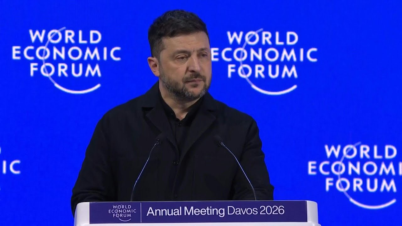 Davos: Zelensky critica União Europeia e fala sobre ‘garantias de segurança’ dos EUA | AFP
