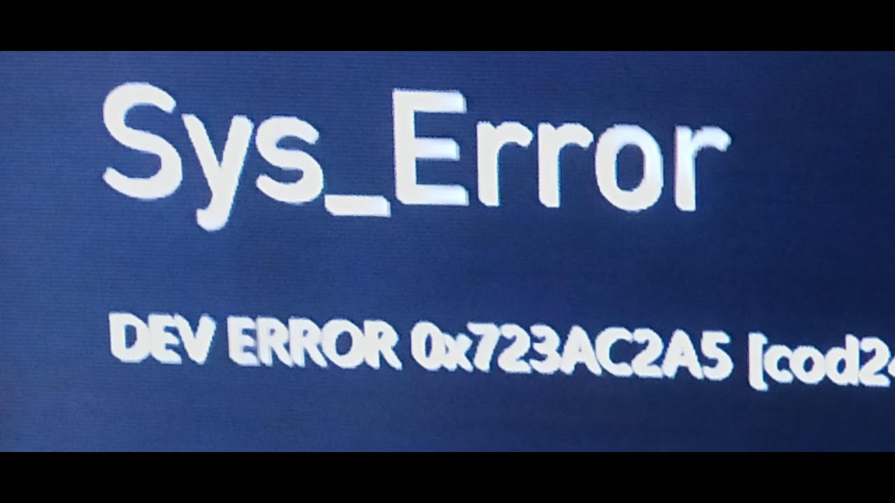 Fix Call Of Duty Black Ops 6 Sys_Error DEV ERROR 0x723AC2A5 On Xbox