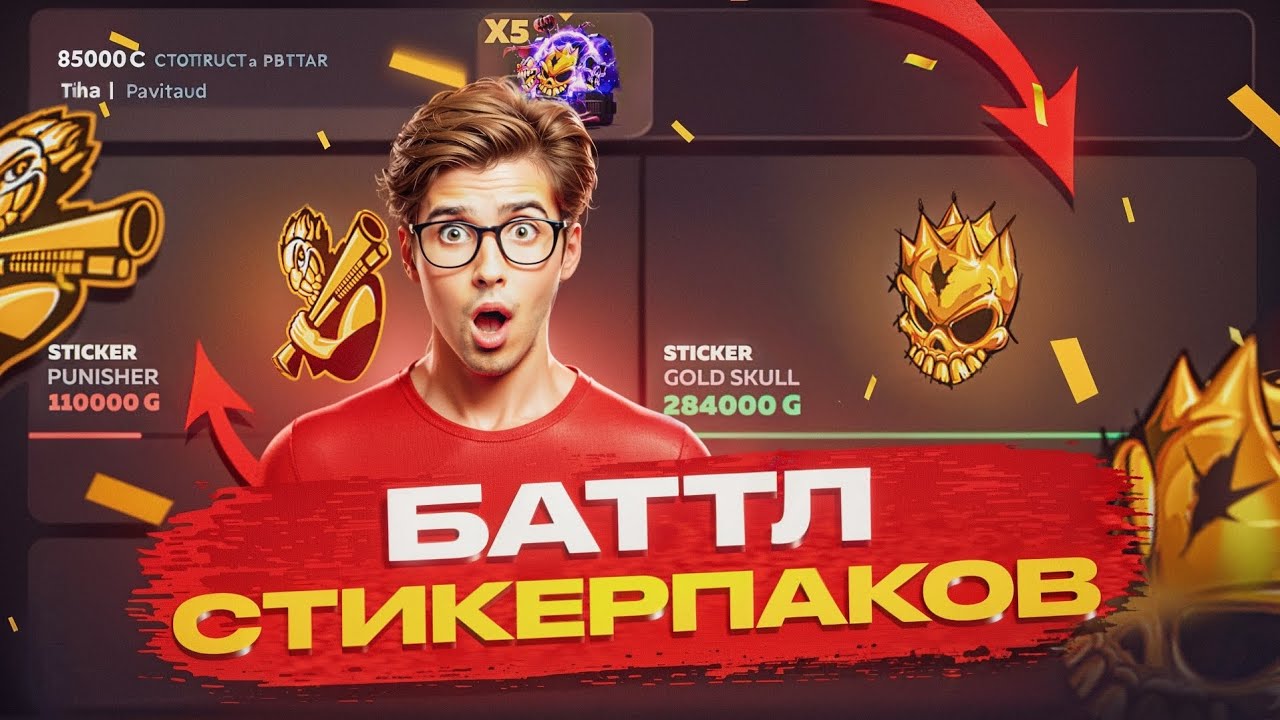 БАТТЛЫ НА ХЭЛЛОУИН СТИКЕР ПАКАХ В GGSTANDOFF 😱