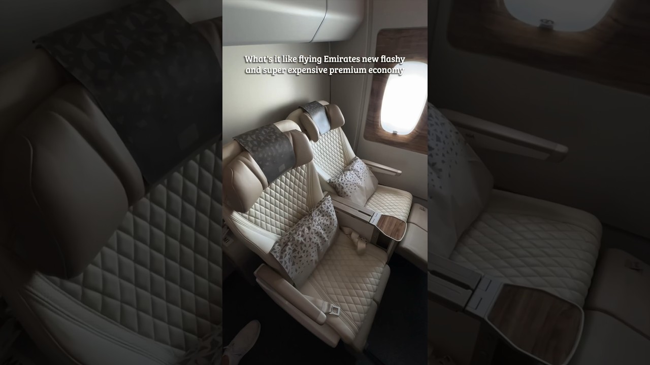 Emirates $1200 Premium Economy Food + Service - Worth It?😅