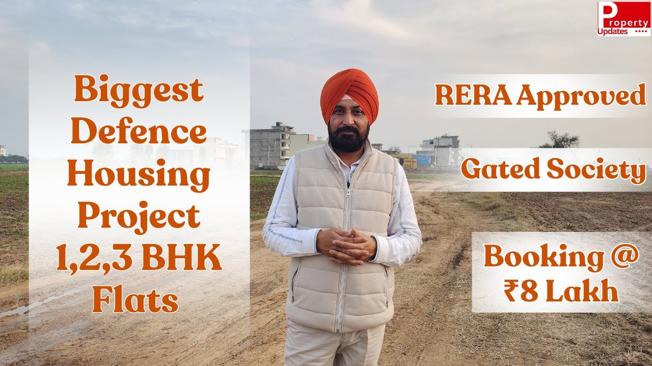 Biggest Defence Housing Project 1,2,3 BHK Flats | RERA Approved | Gated Society | Booking @ ₹8 Lakh