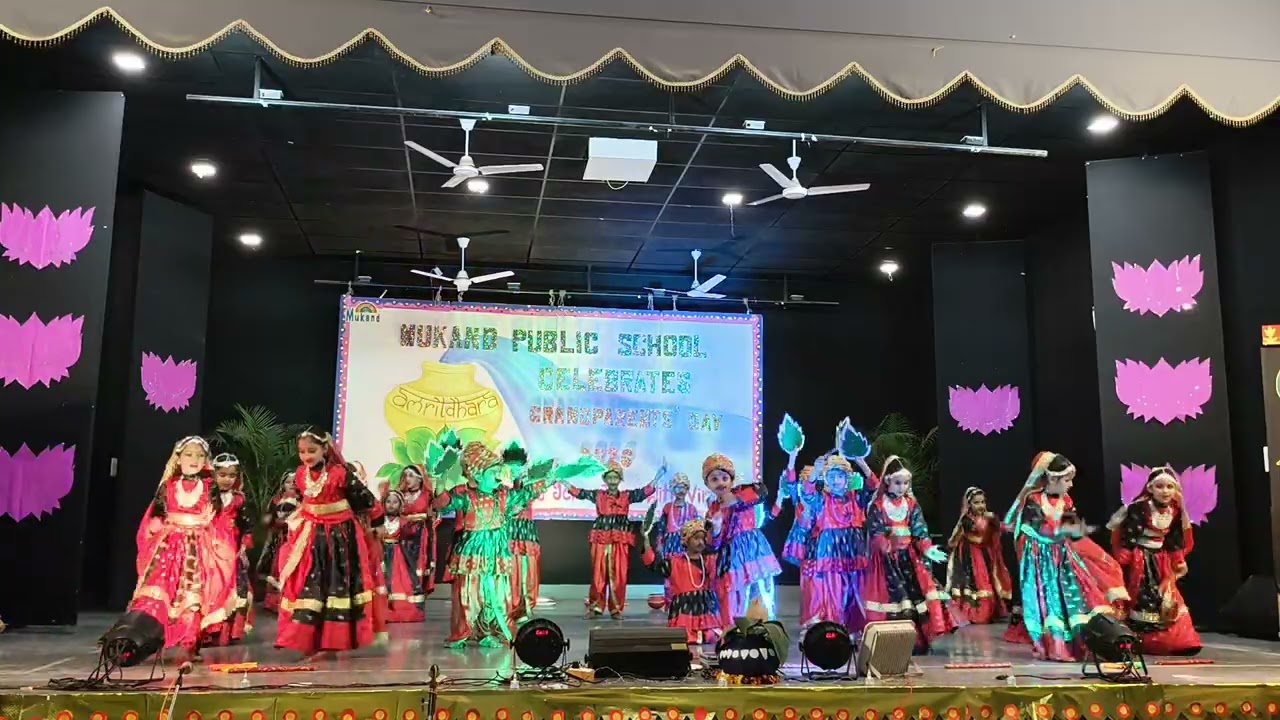 MUKAND PUBLIC SCHOOL || RAJASTHANI DANCE BY UKG || GRANDPARENTS DAY CELEBRATION 