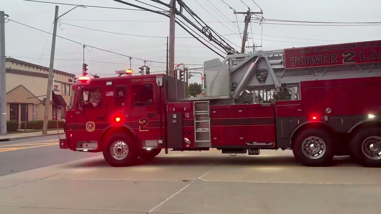 Compilation of Massapequa Fire Department West End Responding from 2025