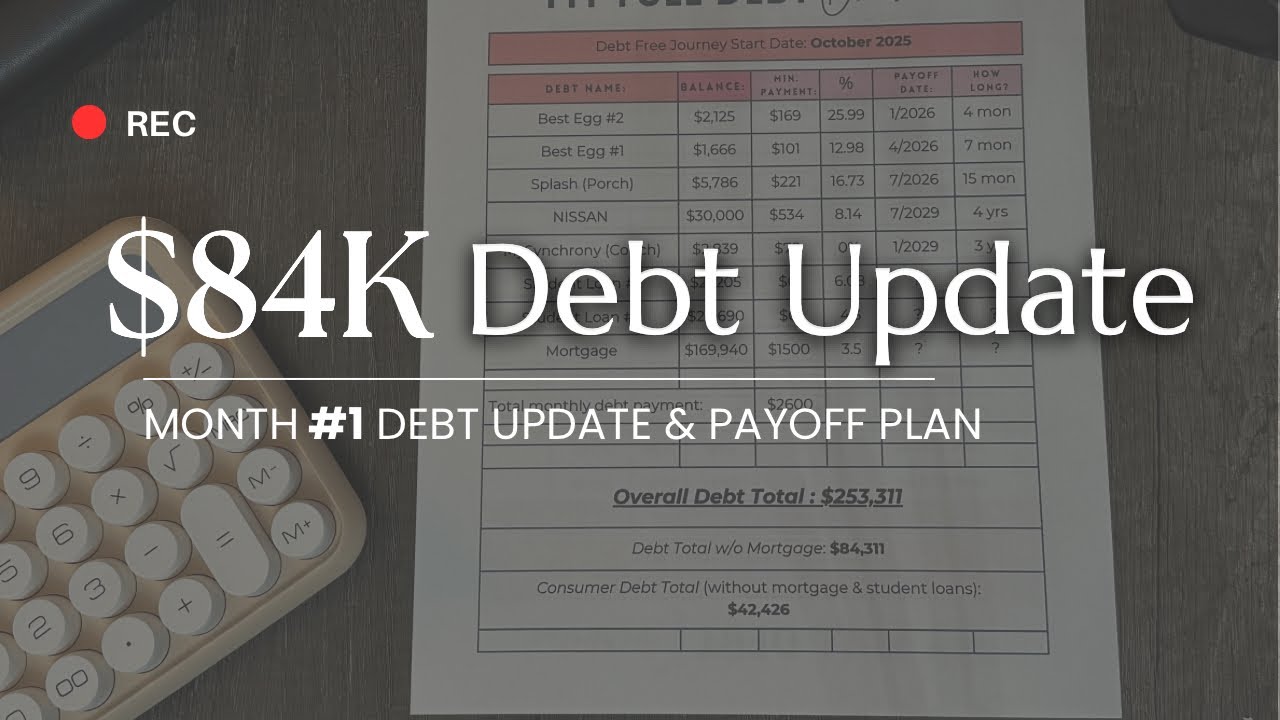 Debt Confessions UPDATE | Month 1 | Debt Free Journey | 2026 Payoff Plan | Dave Ramsey Inspired