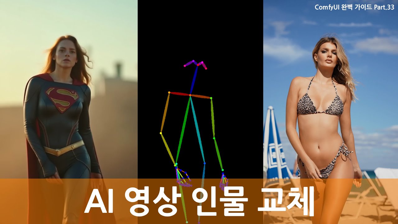 AI 영상 인물 교체 쉽게 변경하기 Wan2.2 Animate | ComfyUI 완벽 가이드 Part.33