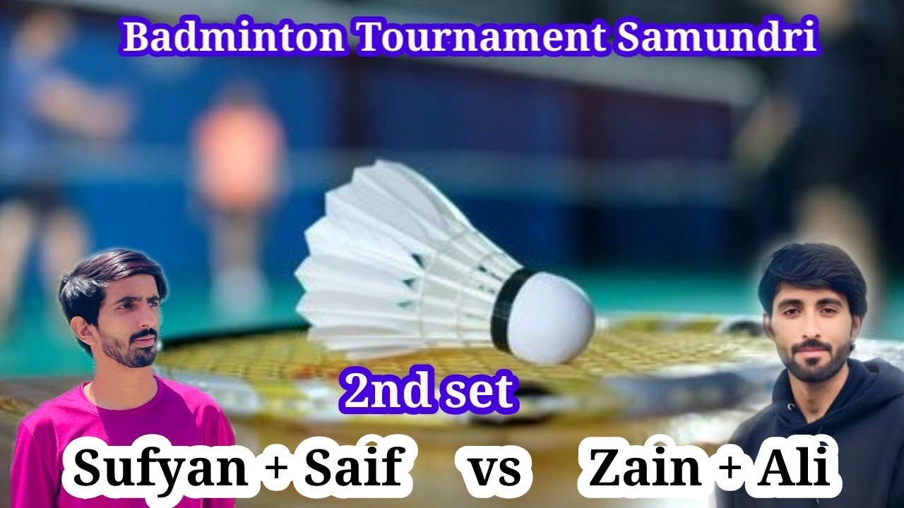 Local badminton tournament | Sufyan & Saif vs Zain & Ali 2nd set | #badminton 