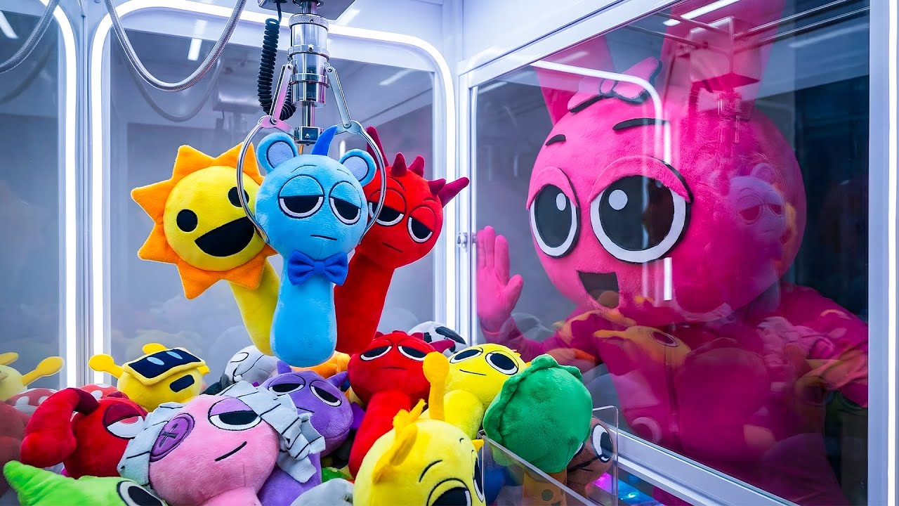OMG! Pinki Won EVERY Sprunki Plush at the Arcade?! 😱