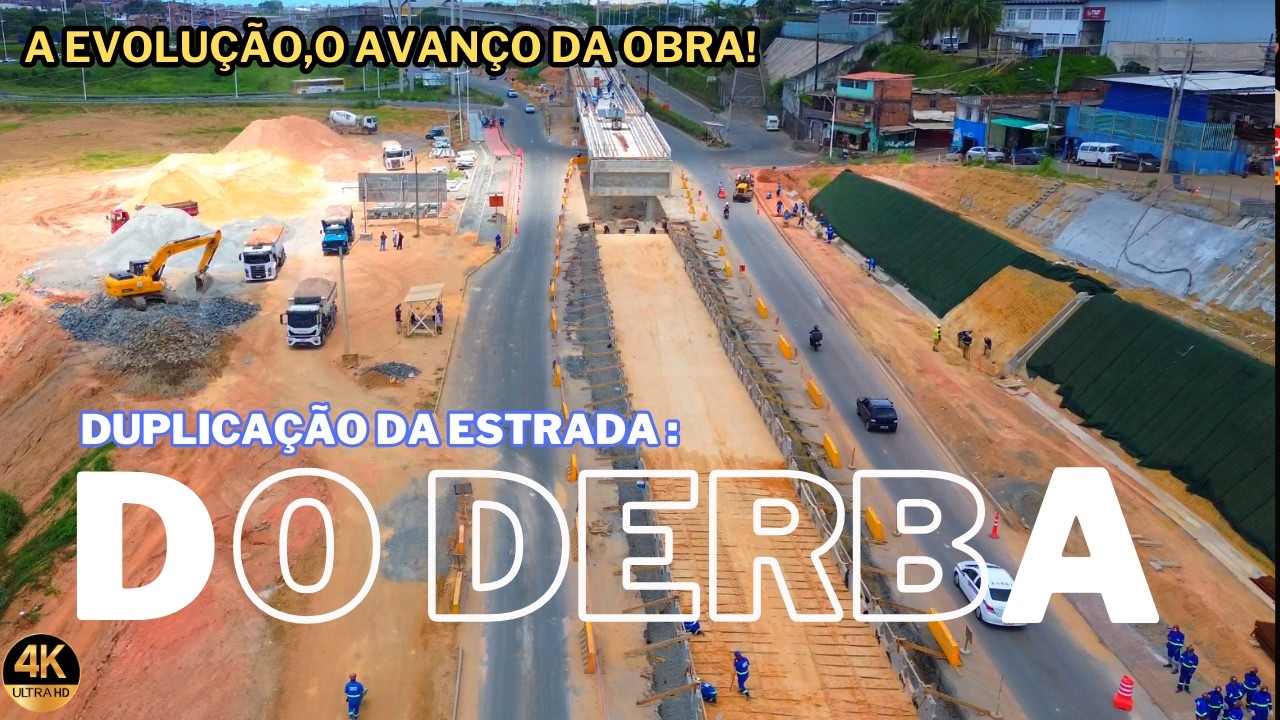OBRA: A DUPLICAÇÃO DA ESTRADA DO DERBA! TERRAPLANAGEM,O ELEVADO,TRILHO DO VLT-TRECHO 2 #obra