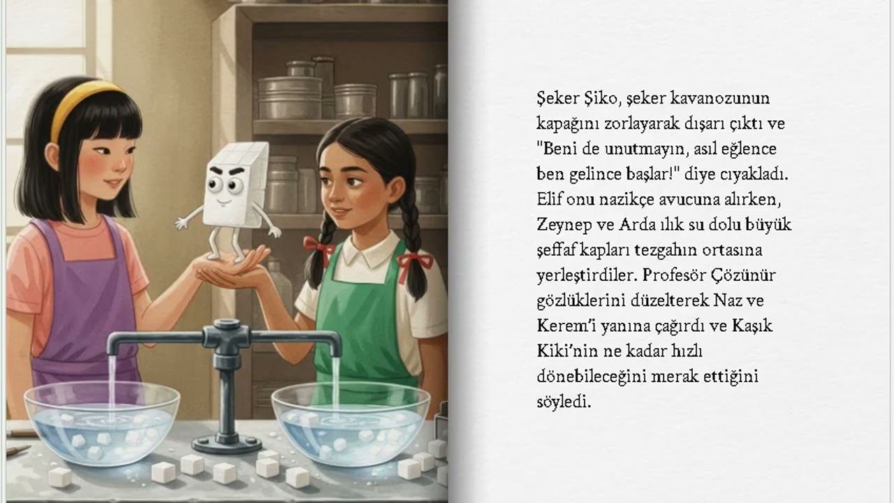 Kayıp Şeker Karnavalı Turkish çocuk hikâyesi bilimsel eğlence çocuklar için
