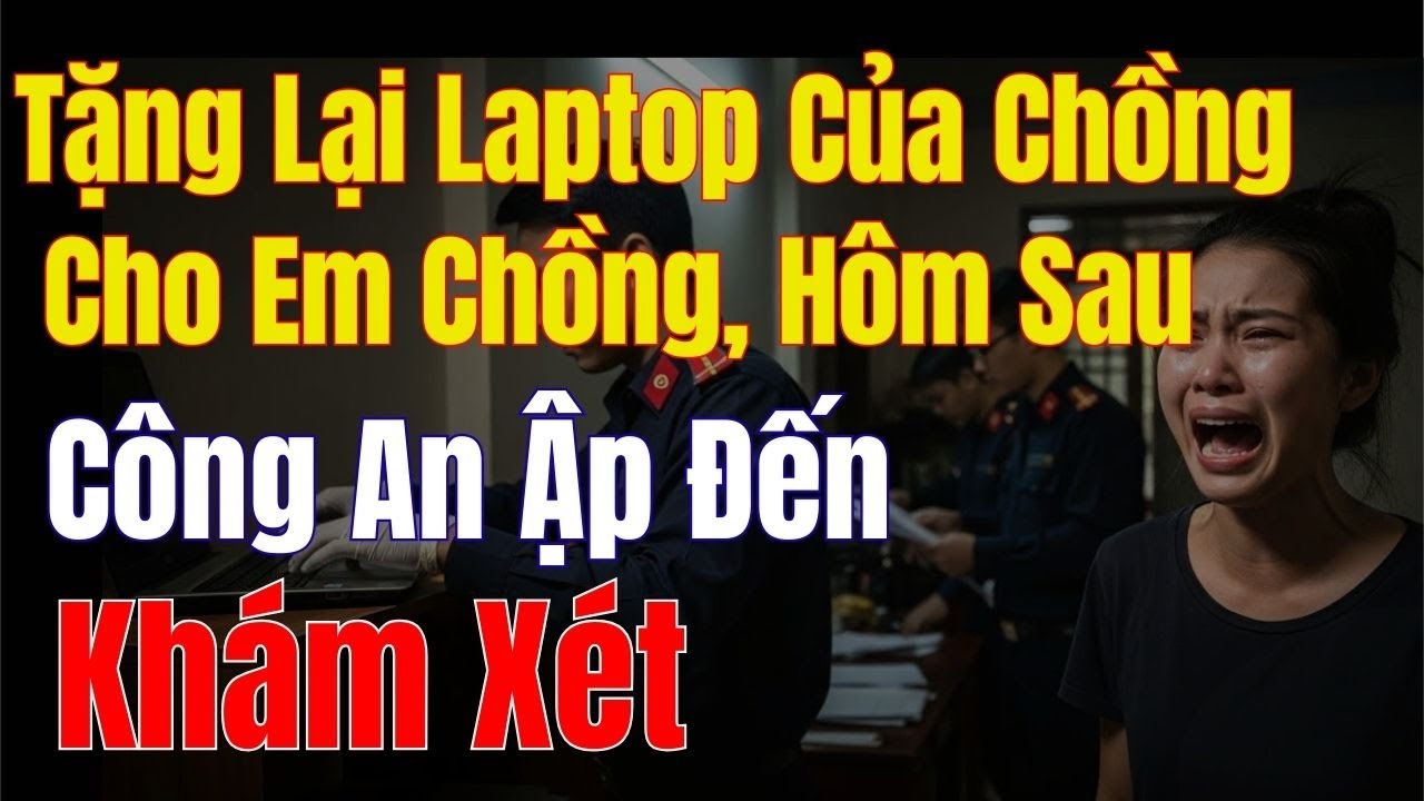 Tặng Lại Laptop Của Chồng Cho Em Chồng, Hôm Sau Tôi Sốc Nặng Khi Công An Ập Đến