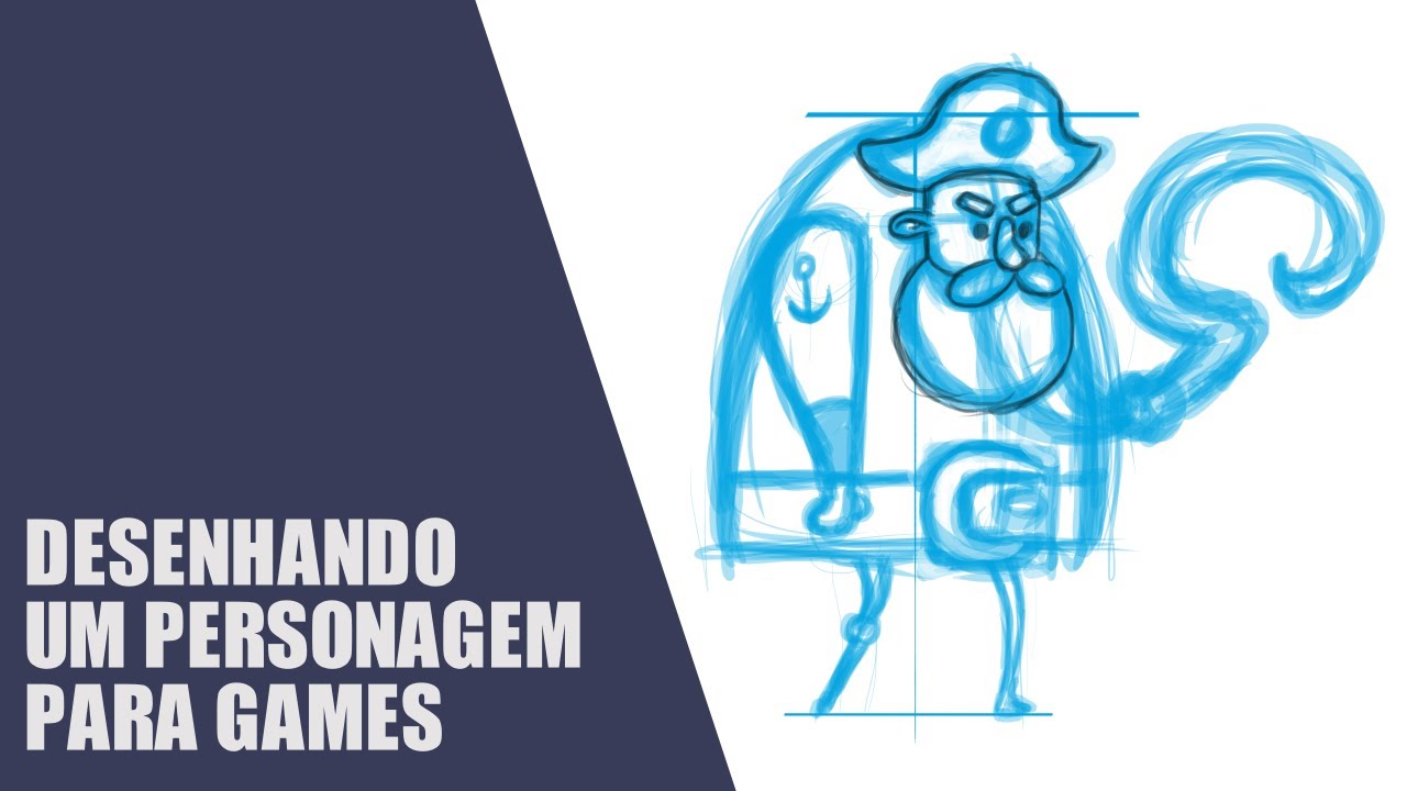 Desenhando um PERSONAGEM para GAMES de forma FÁCIL [TUTORIAL PASSO A PASSO]