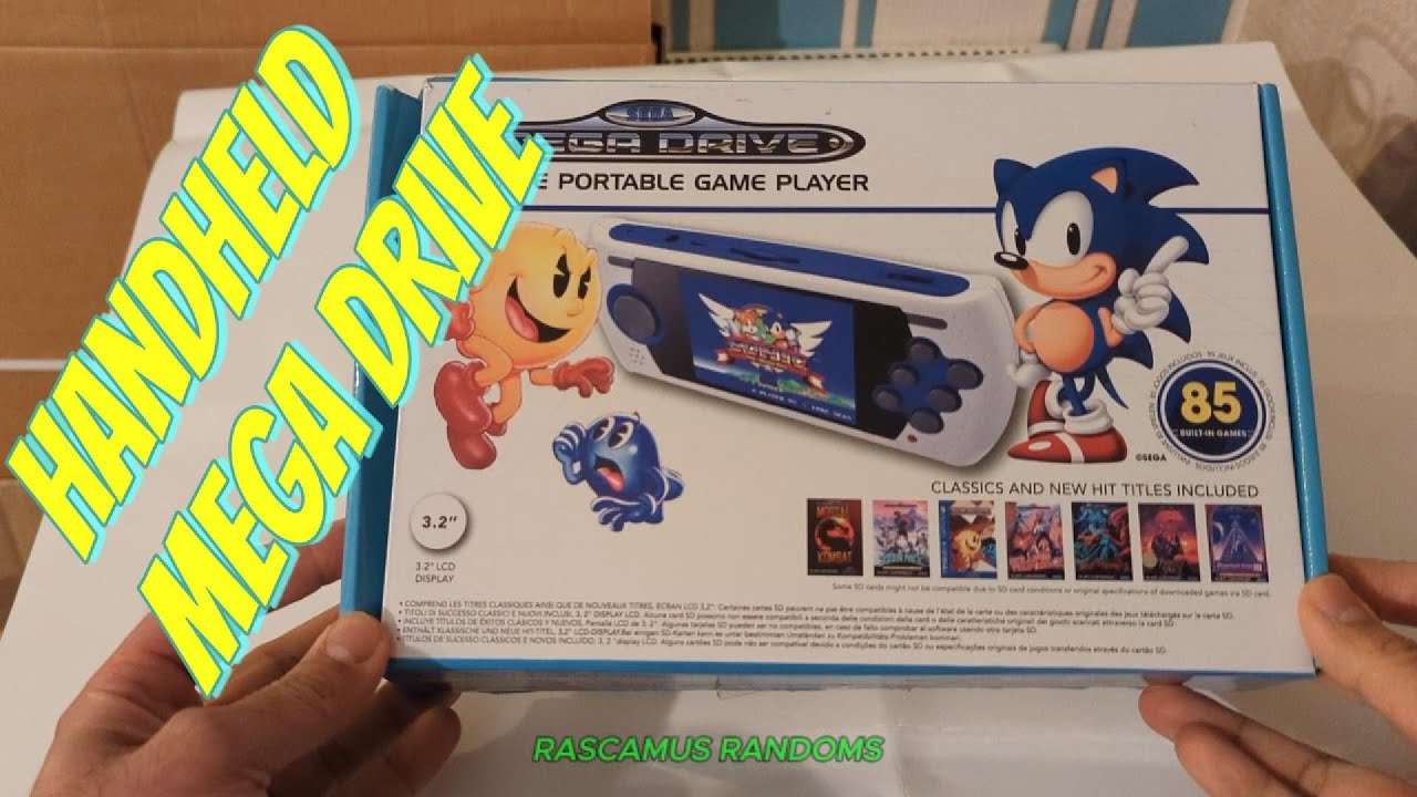 HANDHELD MEGA DRIVE UNBOXING SONIC THE HEDGEHOG EDITION & QUICK TEST LOOK AT GAMES