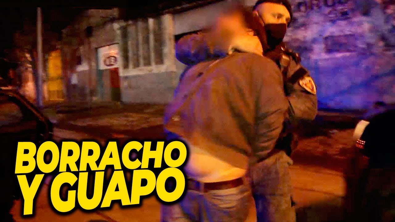 ¡AGUANTE EL CANALLA! Borracho irrumpío en una fábrica y se fue a las piñas con la policía