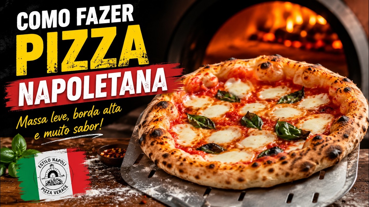 Juntos faremos pizzas Napoletana de respeito! Da massa até o prato! 