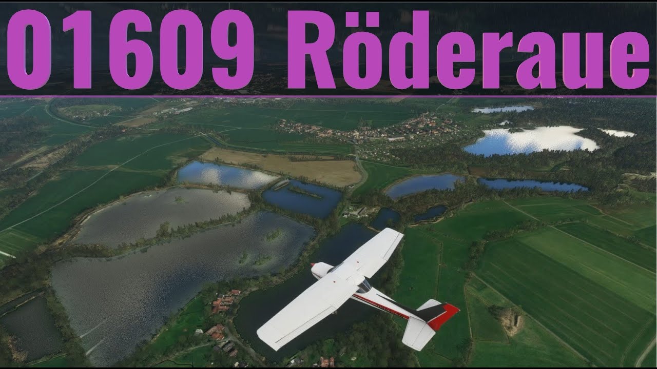 Röderaue mit dem Flugzeug / Drohnen Rundflug - Microsoft Flight Simulator 2020 deutsch