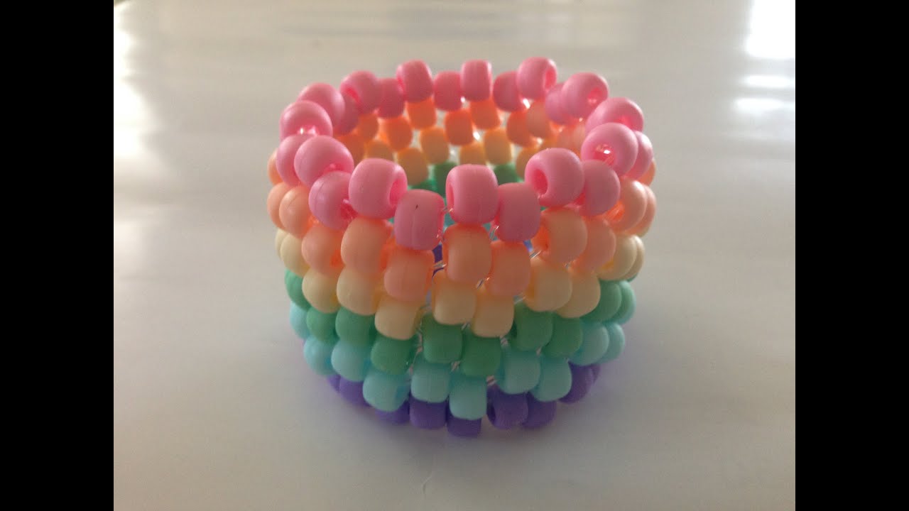 How to Make Jewelry: Horizontal Stripe Kandi Cuff Bracelet