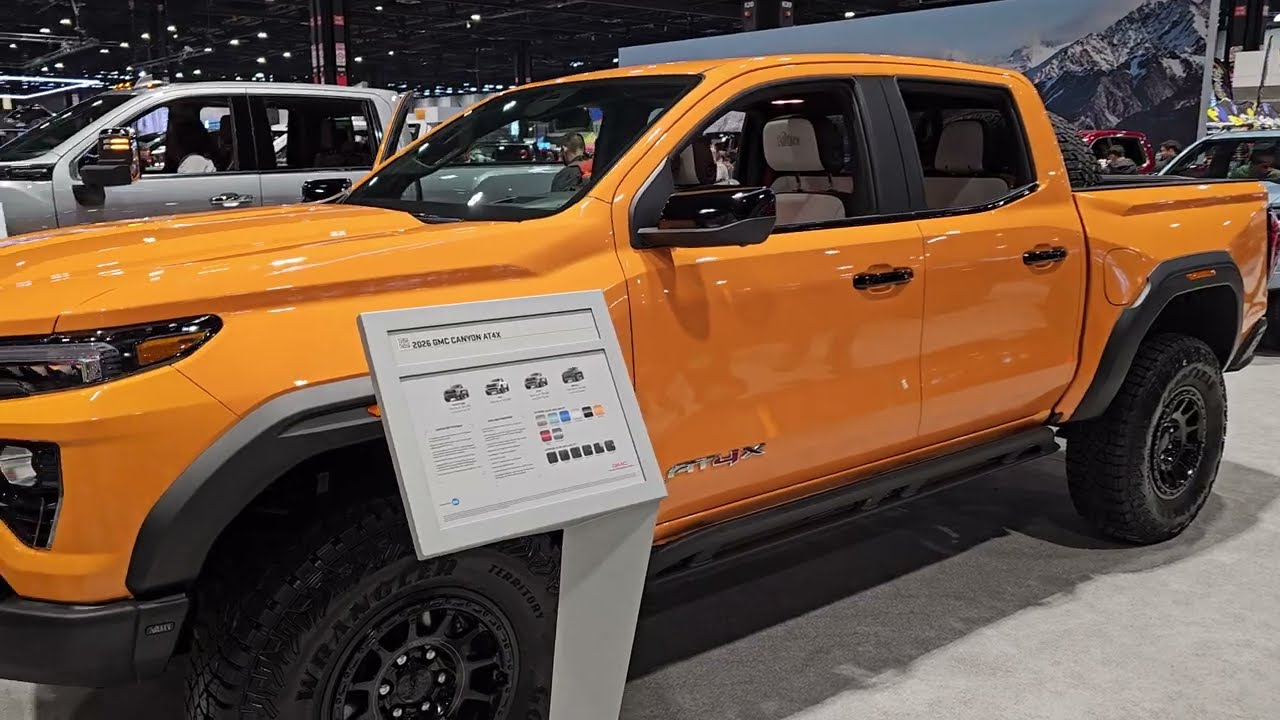 2026 GMC CANYON AT4X AEV PACKAGE DESERT SUN YELLOW 4K WALKAROUND
