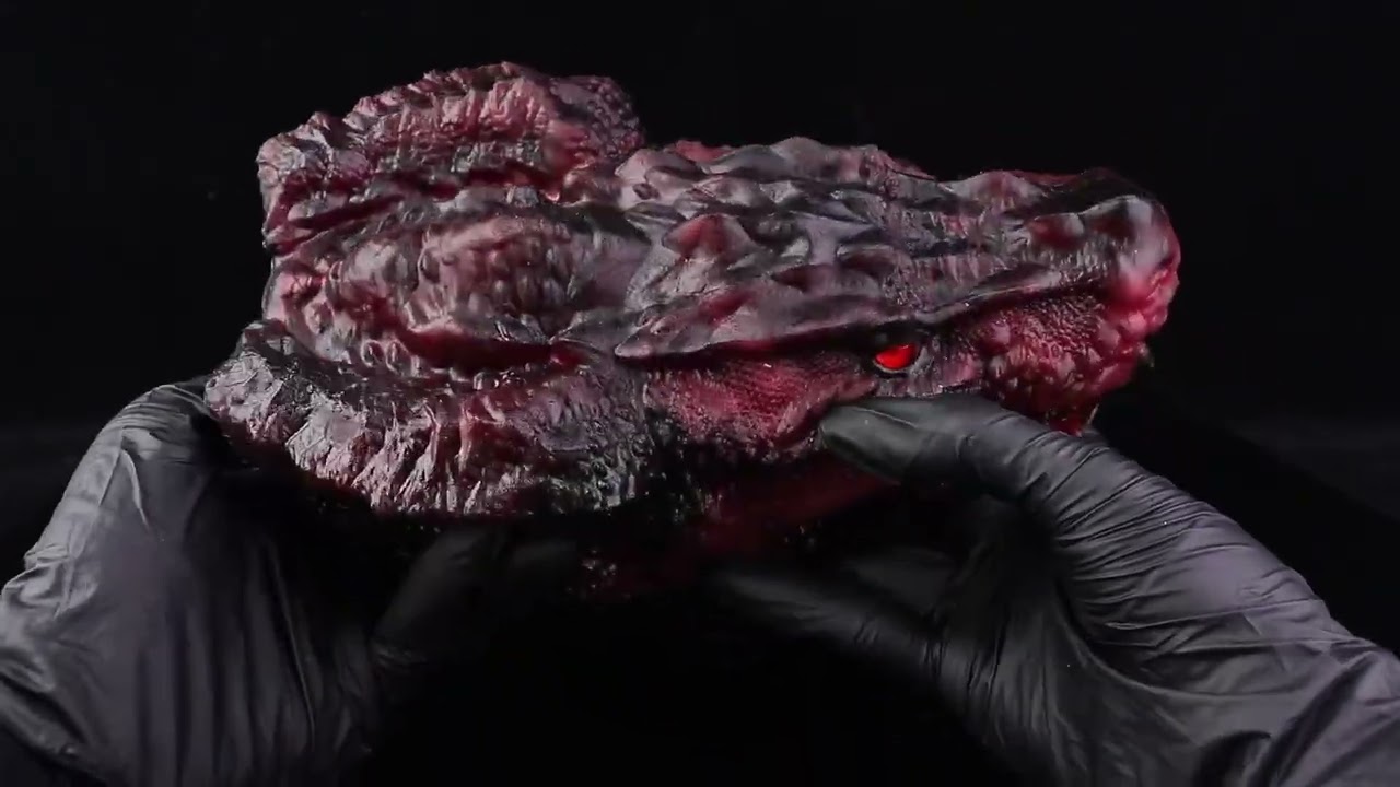 Hell Demon Dragon Head – Premium Fantasy Silicone Craftsmanship | Creature Design Showcase