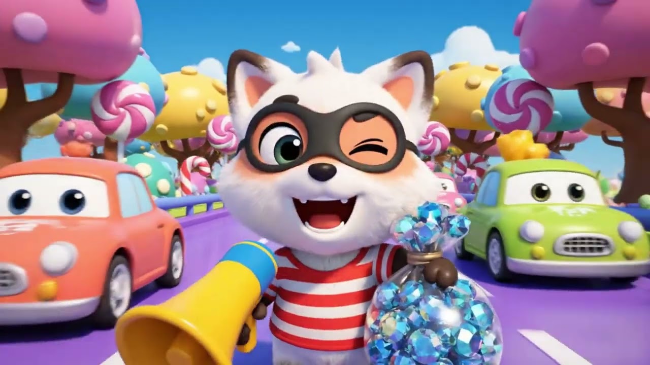 The Wheels on the Police Car 🚨 Nursery Rhymes for Kids