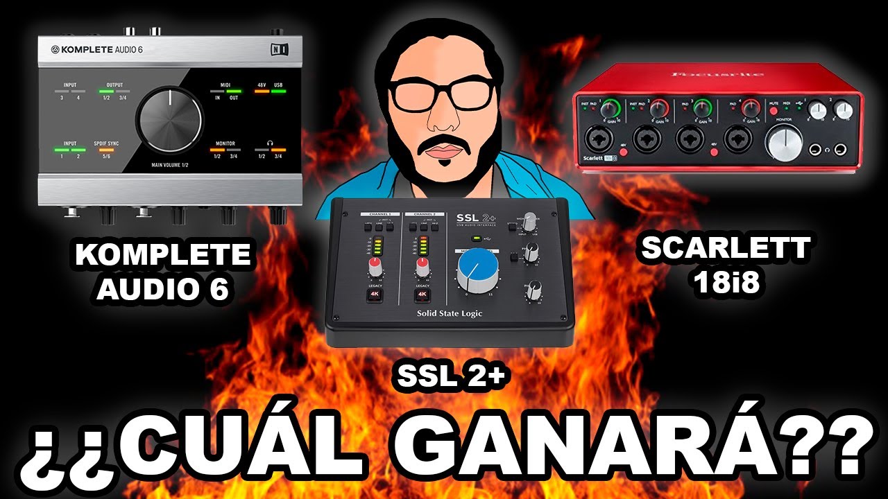 ¿LA MEJOR INTERFAZ DE AUDIO? || SSL2+ vs. SCARLETT 18i8 vs. KOMPLETE AUDIO 6 || (ESPAÑOL)