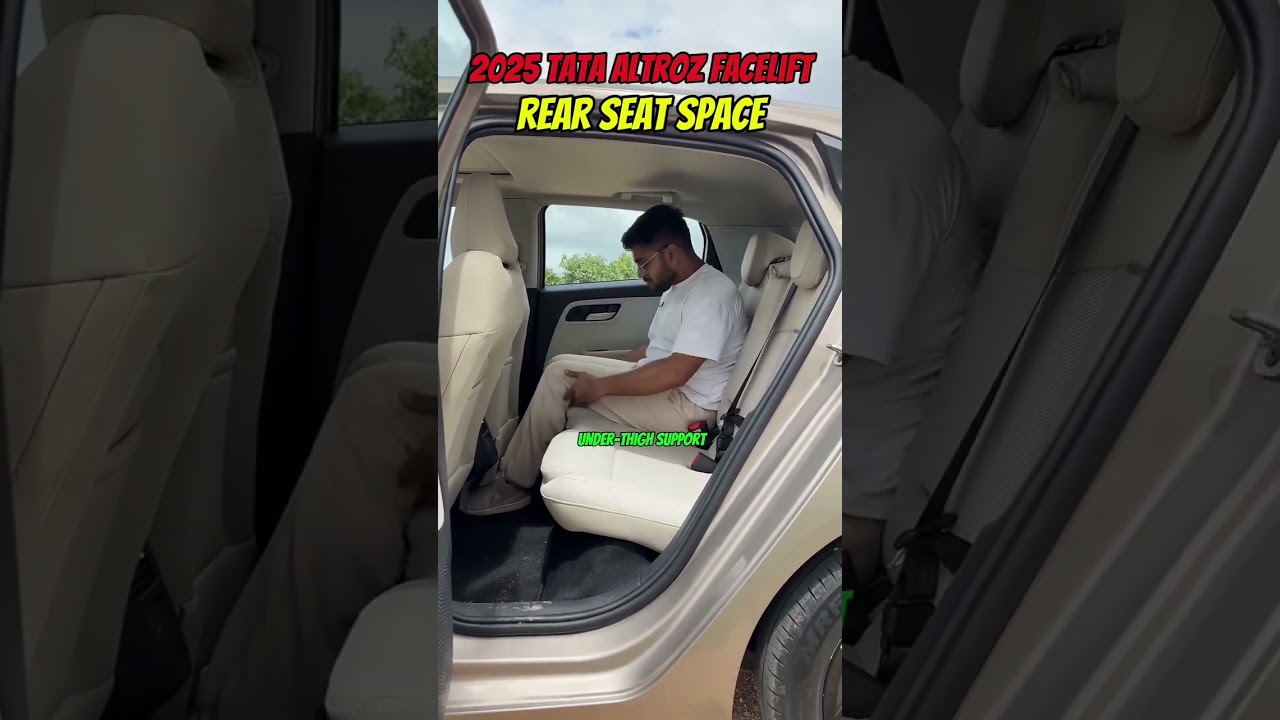 2025 Tata Altroz - Rear Seat Space