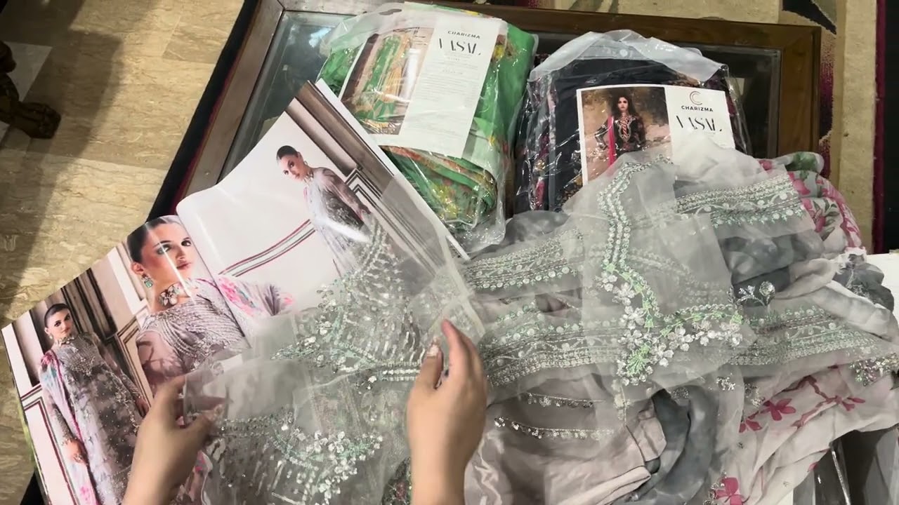 Charizma chiffion vasal 2025 | Areesha wardrobe 