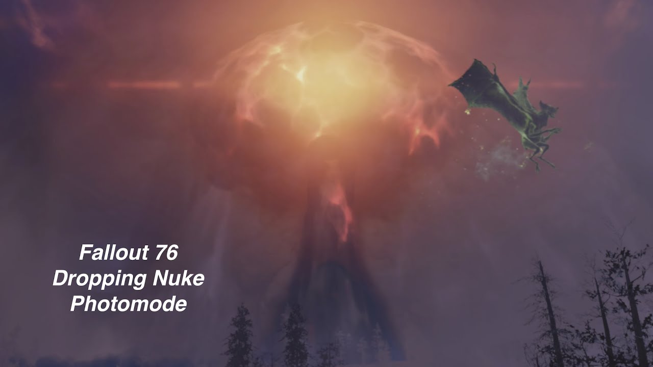 Fallout 76 - How to drop a Nuke (Easy Way) using Photomode.