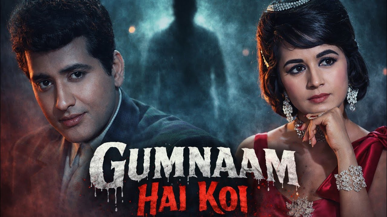 Gumnaam Hai Koi 🎵 | Manoj Kumar & Nanda | Evergreen Thriller Song | Lata Mangeshkar | Gumnaam (1965)