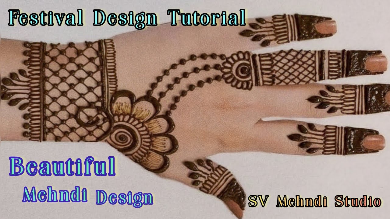 Modern Bridal Mehndi Design 2026 | Beautiful Jaali Work Henna for Beginners | SV Mehndi Studio