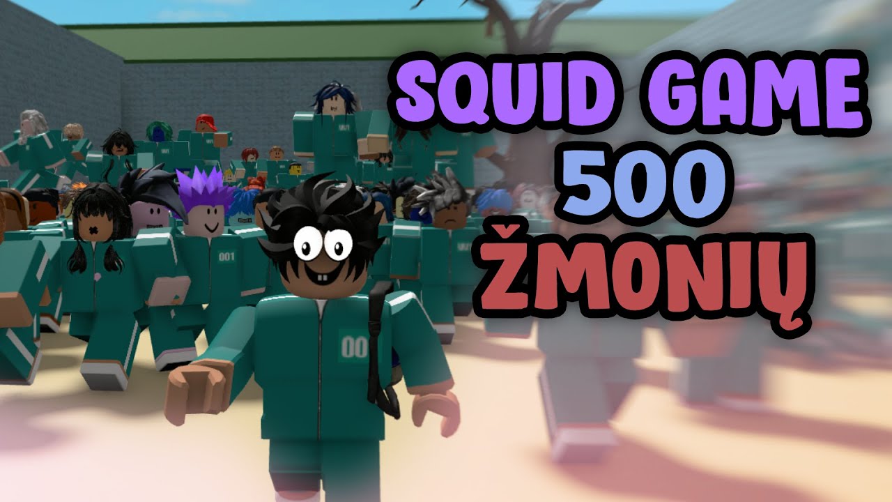 SQUID GAME 2, BET SU 500 ŽMONIŲ!