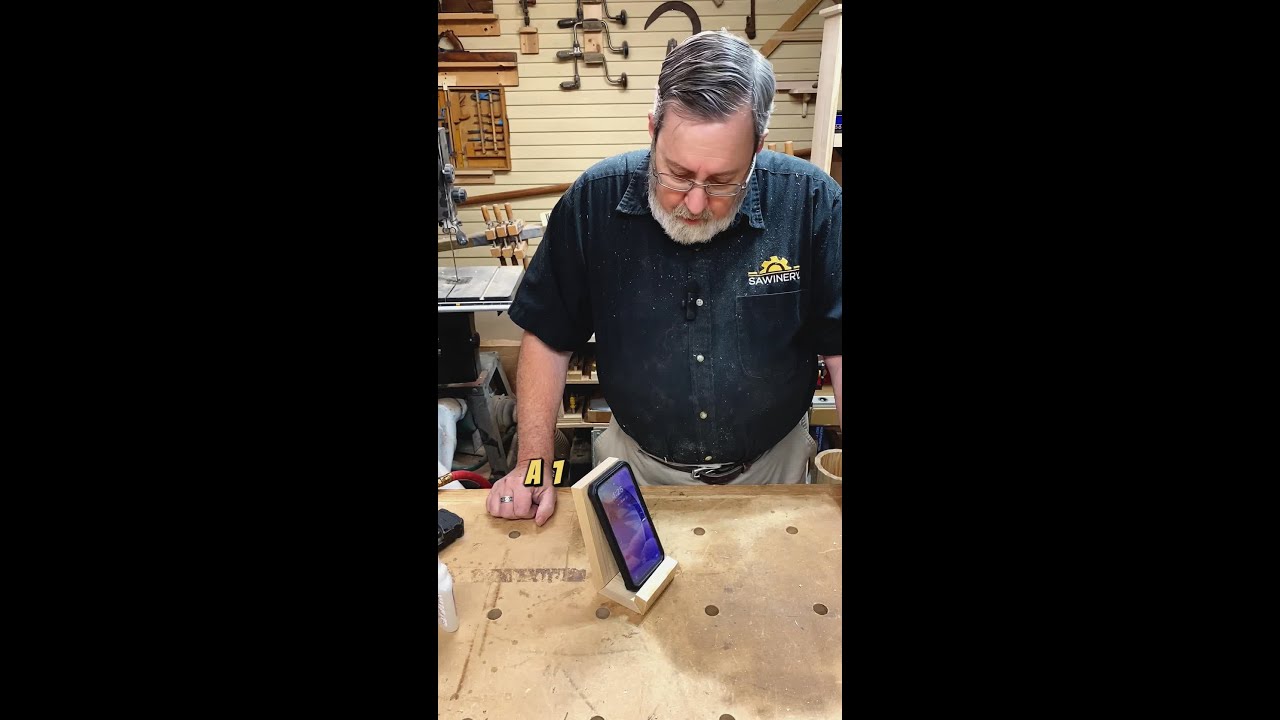 Quick DIY Phone Holder from Tiny Scrap Wood