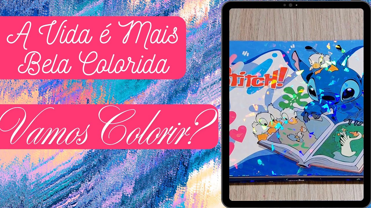 Colorindo em Live - Stitch 
