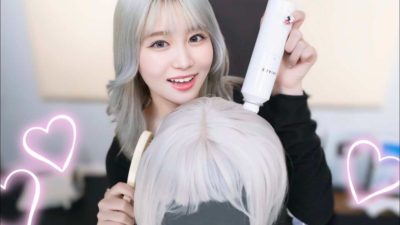 【ASMR】ダミヘでヘッドマッサージロールプレイ/耳マッサージ/水の音/泡の音/で癒します♡