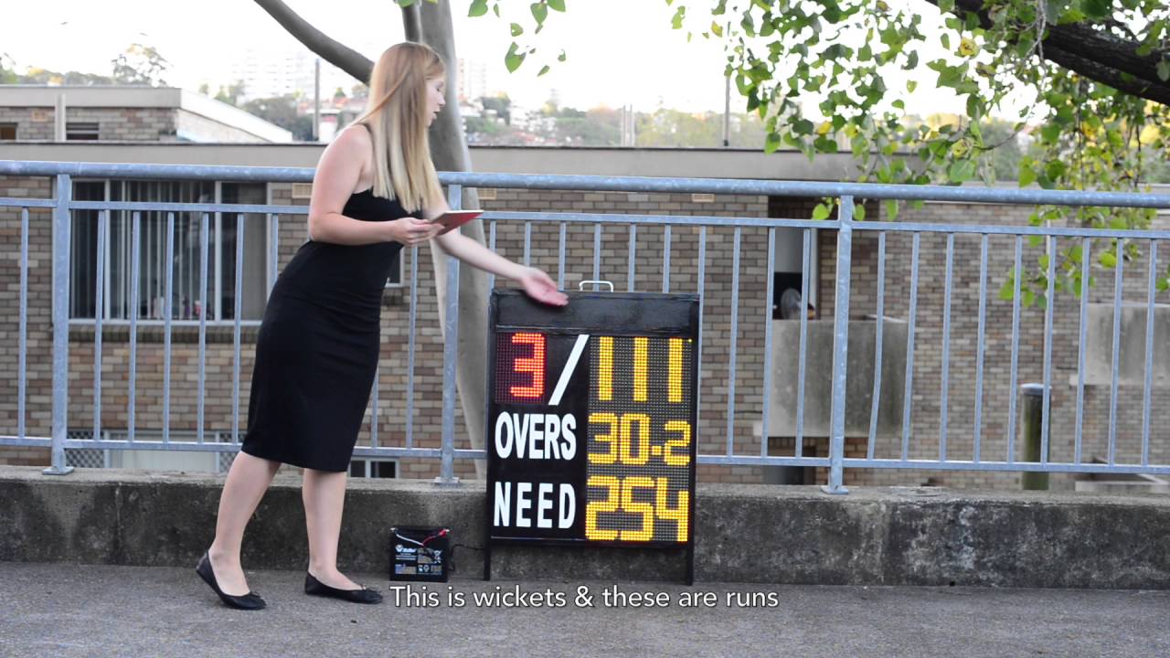 Electronic Wireless Portable Cricket Scoreboard