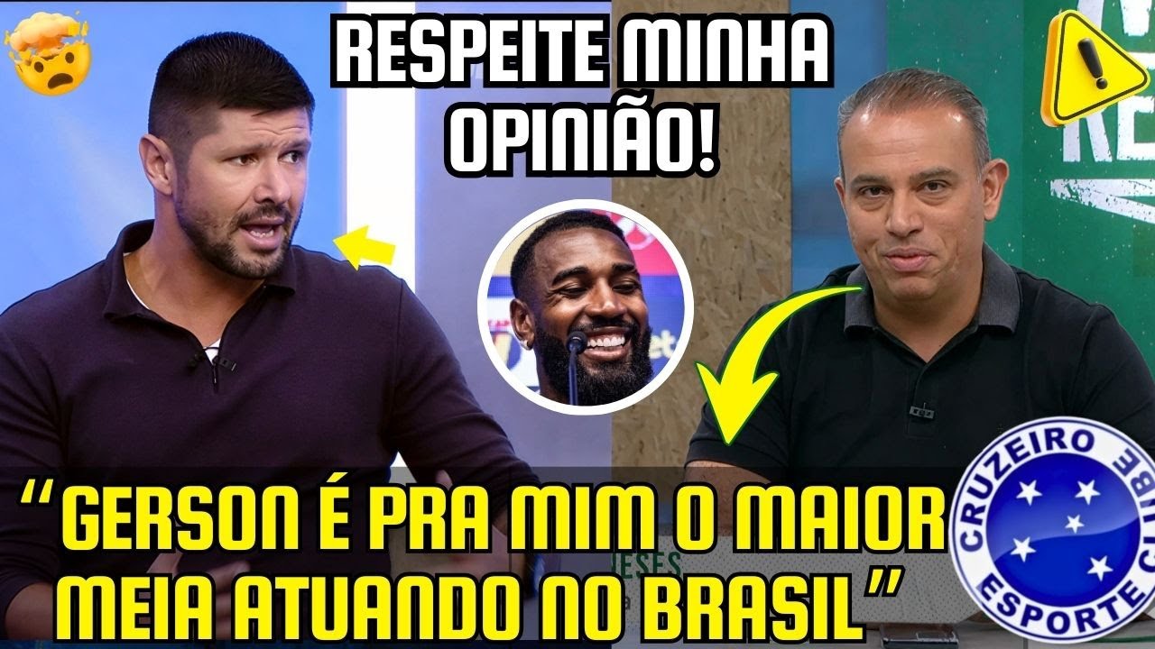 “RESPEITE MINHA OPINIÃO!” — DEBATE NA ESPN PEGA FOGO AO FALAR DE GERSON NO CRUZEIRO