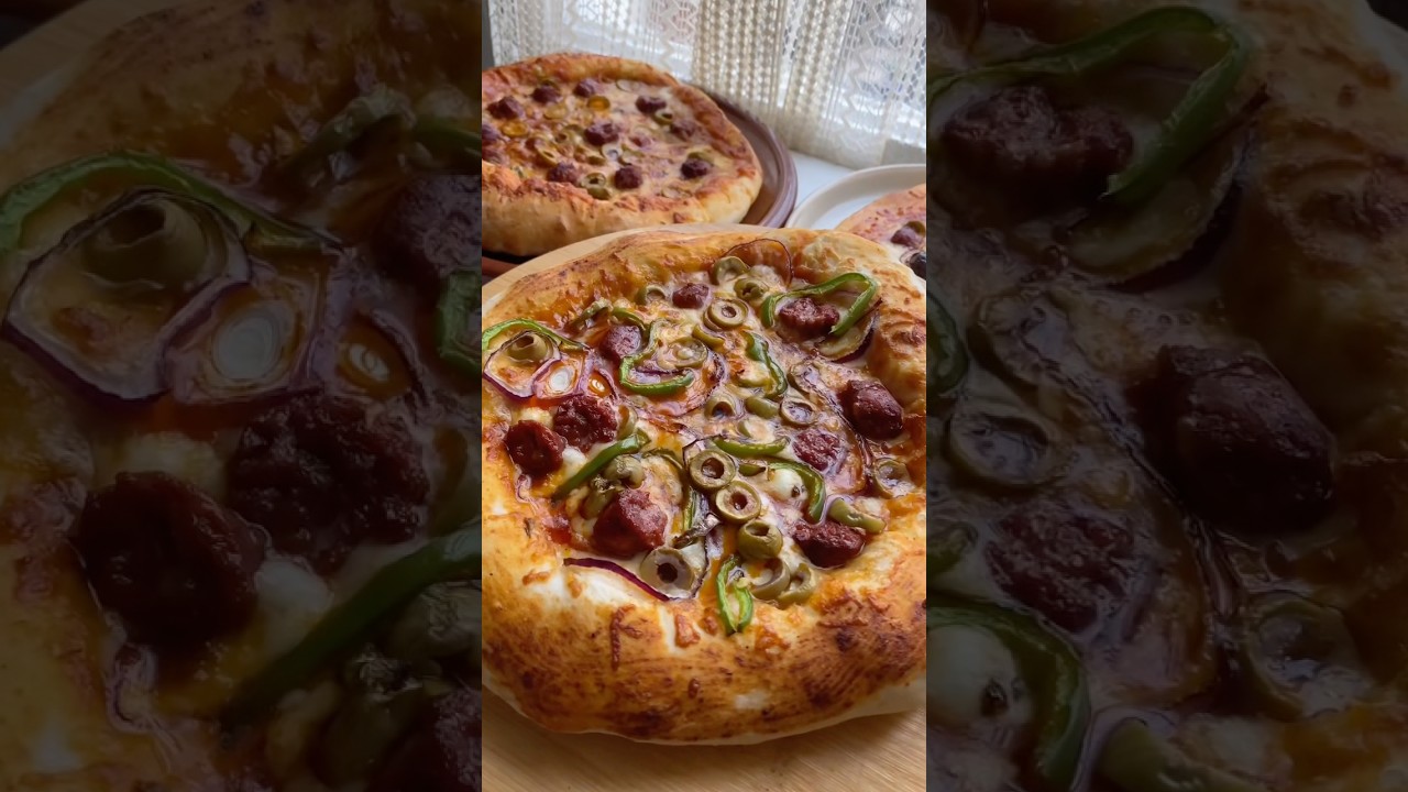La meilleure recette de Pizza maison!!!😋🍕#recette #pizza #cuisinefacile #shortvideo #viralvideo