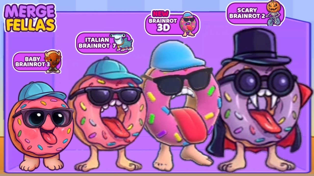Merge Fellas BOSS + BOSS ⁉️ Brainrot 3D, Brainrot 7, Baby, Scary, Sahur - New Update | Max Level